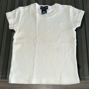 Ralph Lauren Size 4 Polo Horse T-shirt~White Tee~